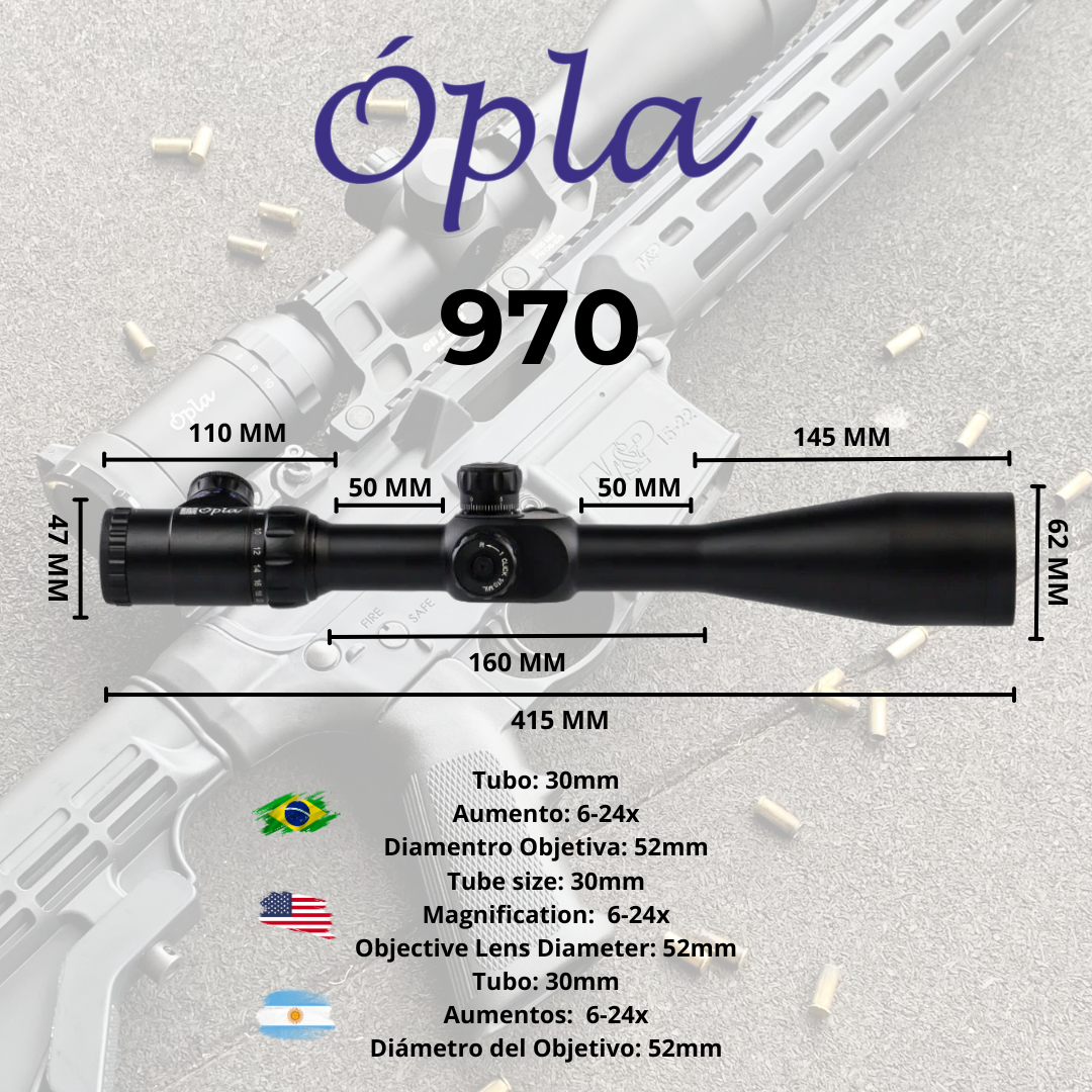 Luneta 970 6-24X52 IRSF FFP